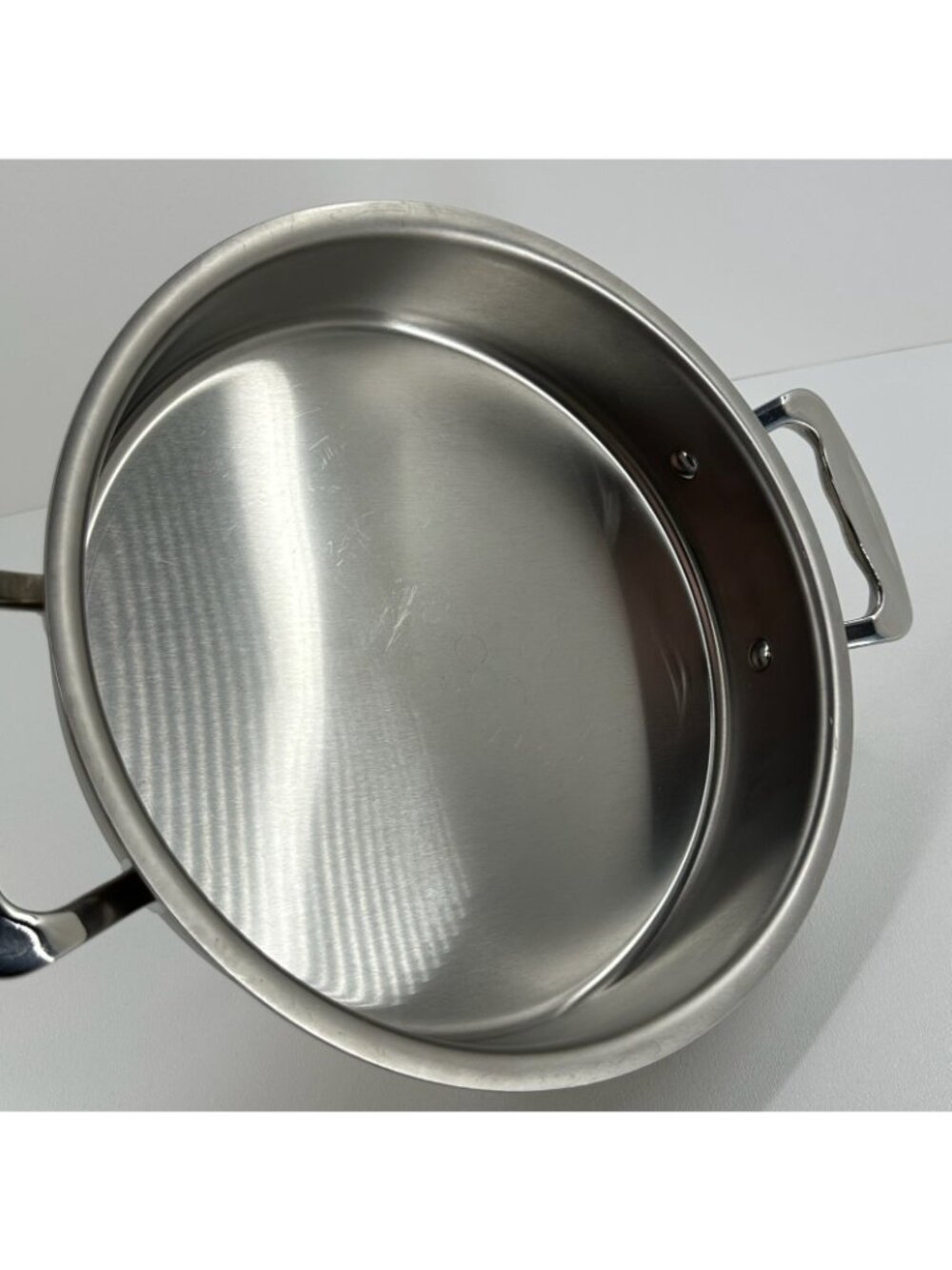 Americraft 9" Round Cake Pan Stainless Steel 5 Ply Clad Cookware Loop Handle USA - Picture 10 of 16